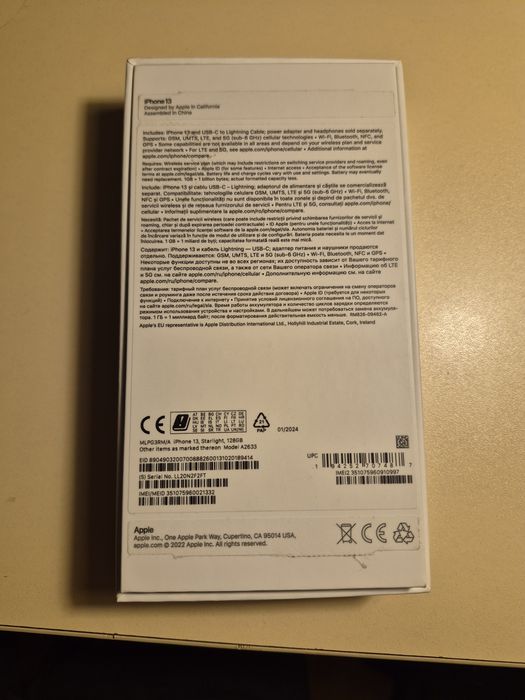 Vand iPhone 13 / 128 gb Alb