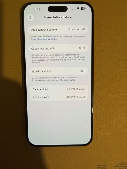 Iphone 15 pro max 256 - garantie disponibila Flip 2027