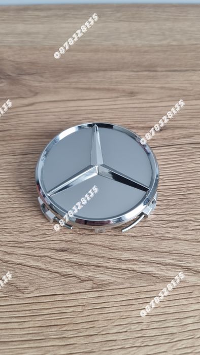 Капачки за джанти Mercedes 75мм комплект 4бр силвър