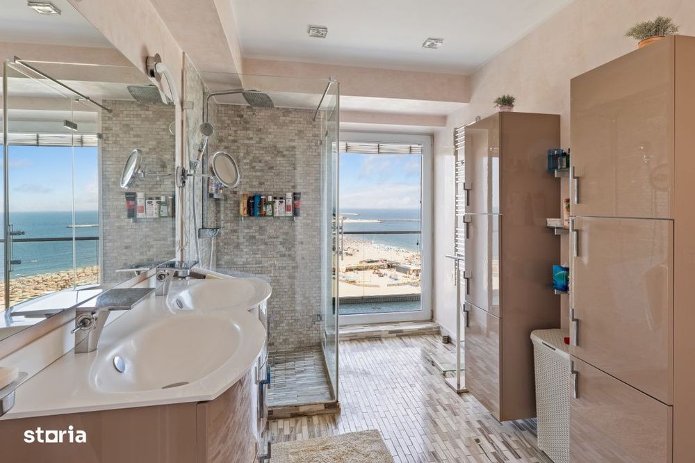 Penthouse pe 2 niveluri | vedere frontala la mare 180° | Faleza Nord