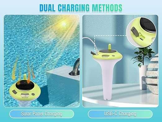 Termometru de piscină Raddy PT-5 Wi-Fi ,solar