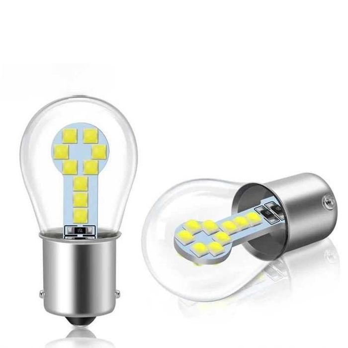 LED Бели Диодни крушки 2бр BA15s LED – T125