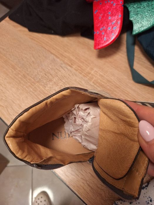 Оригинални естествена кожа 41 размер Nude кубинки висок кец