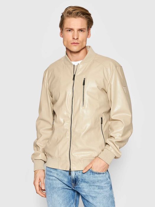 Guess Faux Leather Bomber Jacket ОРИГИНАЛНО мъжко яке - М