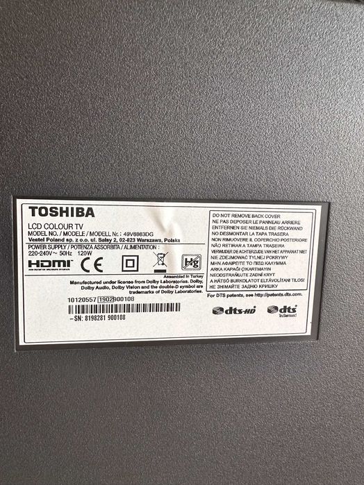 Смарт телевизор Toshiba 49" (2019) - отлично състояние