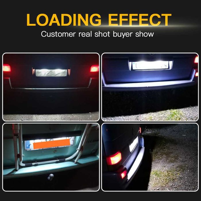 LED плафони регистрационен номер за VW Transporter Passat Jetta Touran