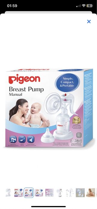 Новый японский молокоотсос pigeon за 19000 тенге