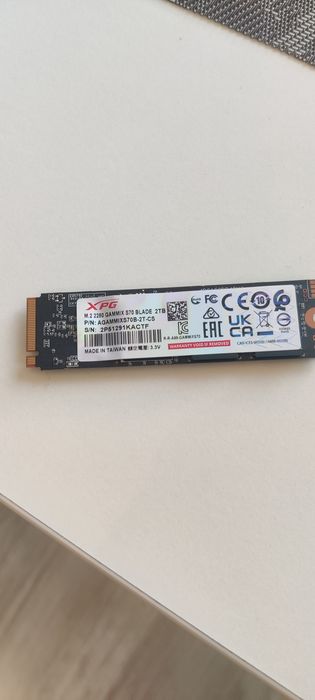 Adata Gammix s70 blade 2TB nvme