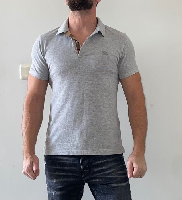 Burberry (S) Оригинал-мъжко поло Бърбъри