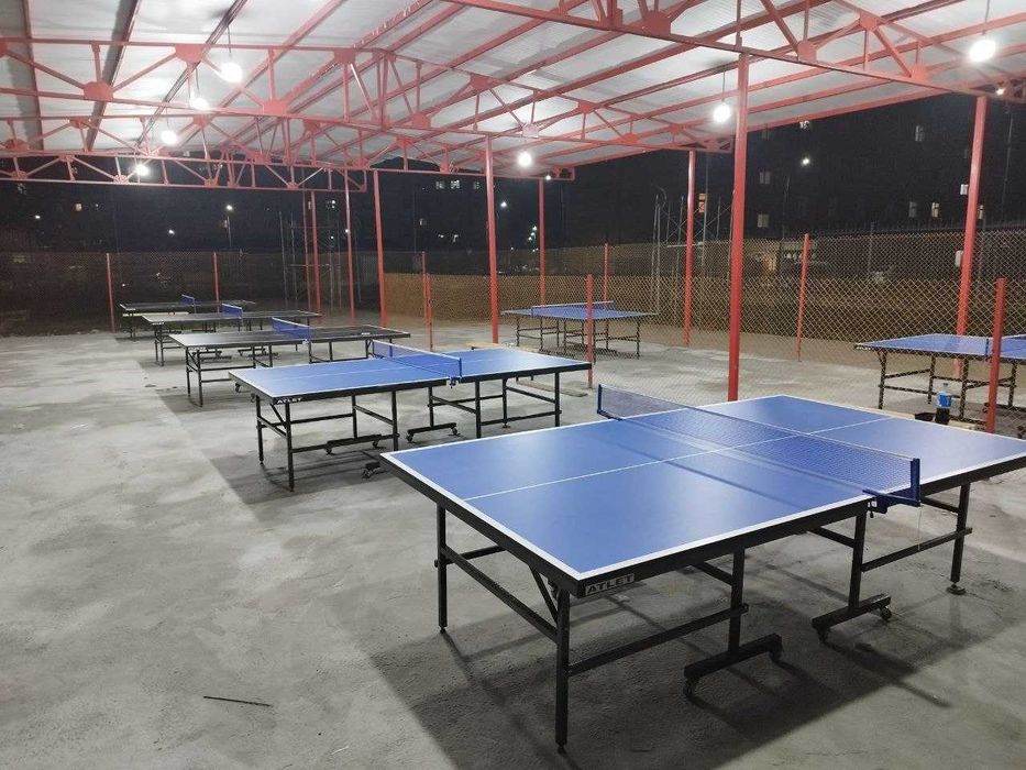НОВЫЙ Теннисный стол ATLETPRO_UZ  (с роликами). Первых рук