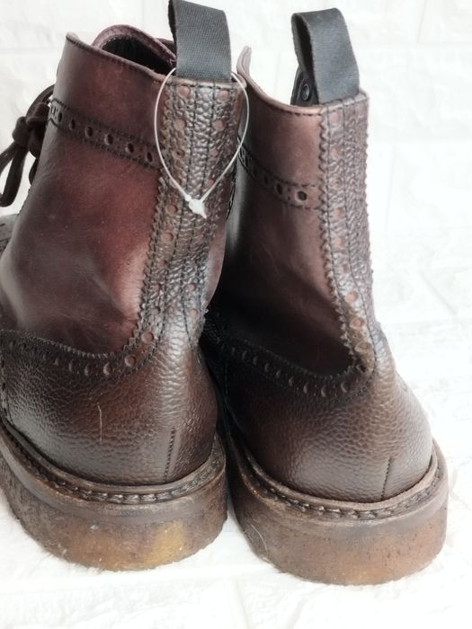 Rolando Sturlini Brogue, италиански ръчно изработени обувки, боти.кожа