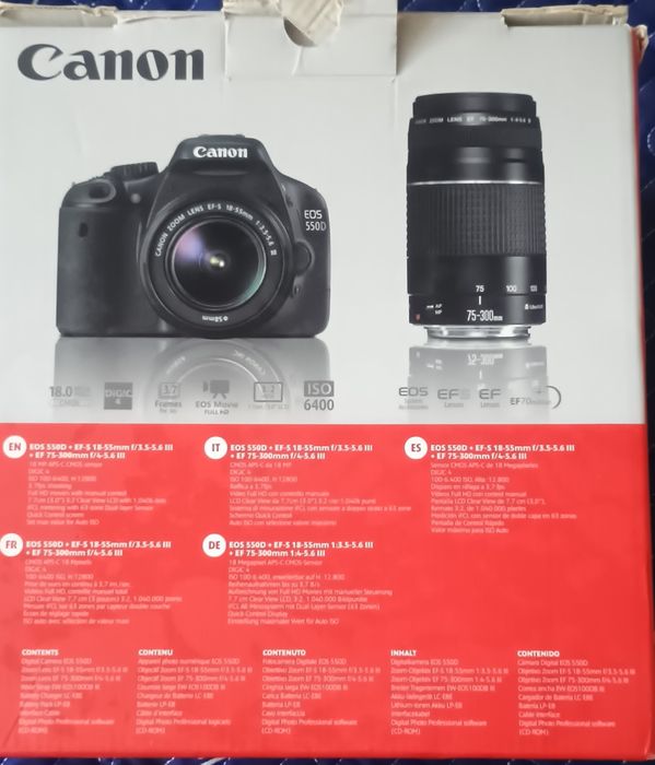 Pachet Complet Echipament Foto Canon: EOS 550D + EOS 60D, 2 Obiective