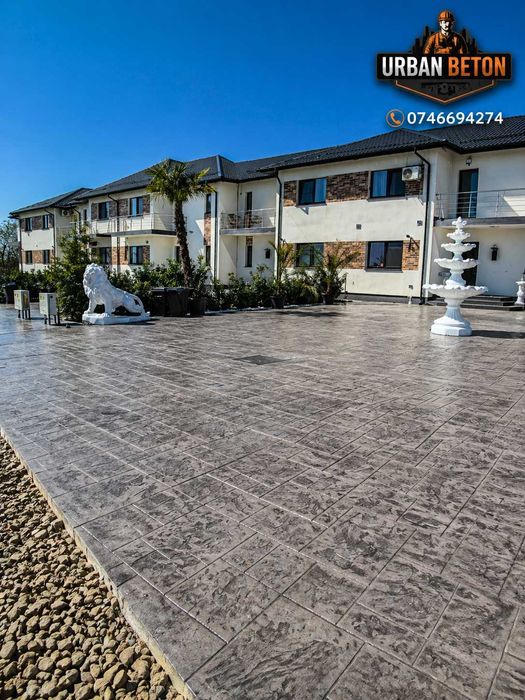 Beton Amprentat pentru Curte | Urban Beton Premium