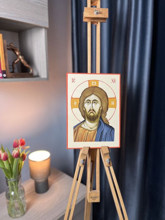 Icoană pictată manual — Iisus Hristos Pantocrator