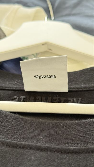 Tricou Vetements negru Toamna Iarna / XL