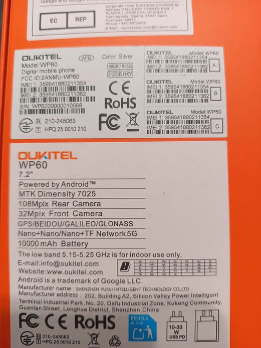 Oukitel wp60 48/512