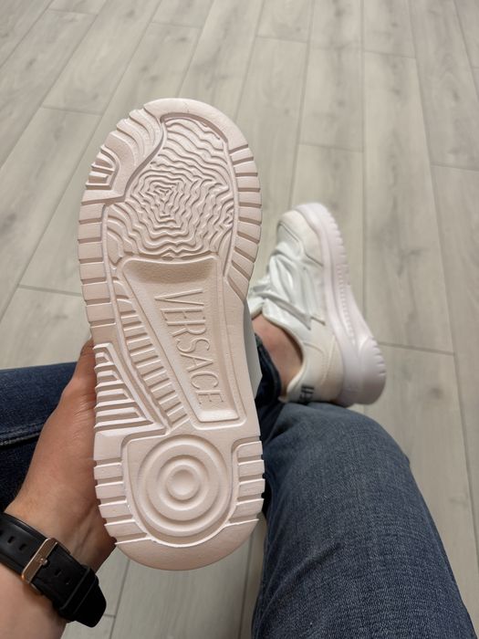Adidasi Barbati Versace Odissea Full Alb!