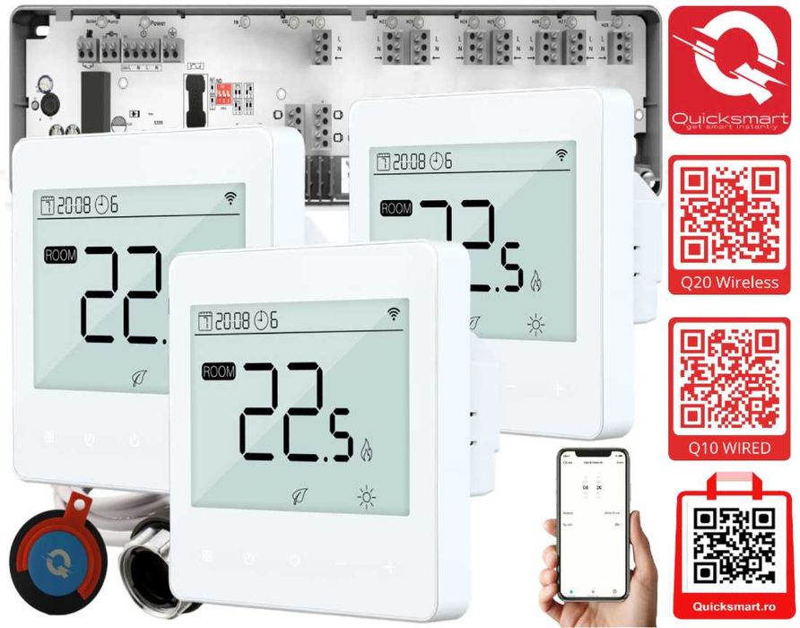 Automatizare încălzire în pardoseală – sistem complet control temperatură