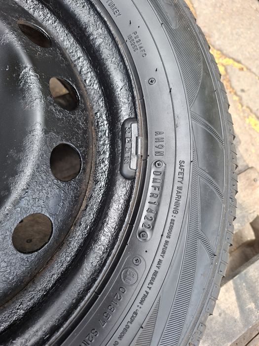 1бр. Резервна 15" 5Х114.3мм Киа, Хюндай/ 5x114.3mm Джанта с гума