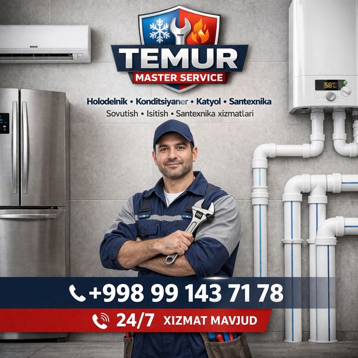 remont xaladelnik va muzlatgichlar barcha turdagi