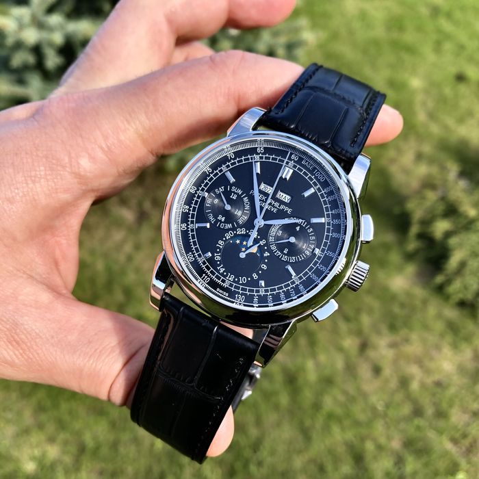 Ceas patek philippe black dial steel