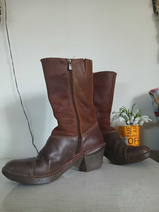 Cowboy art boots Каубойски арт ботуши естествена кожа и велур