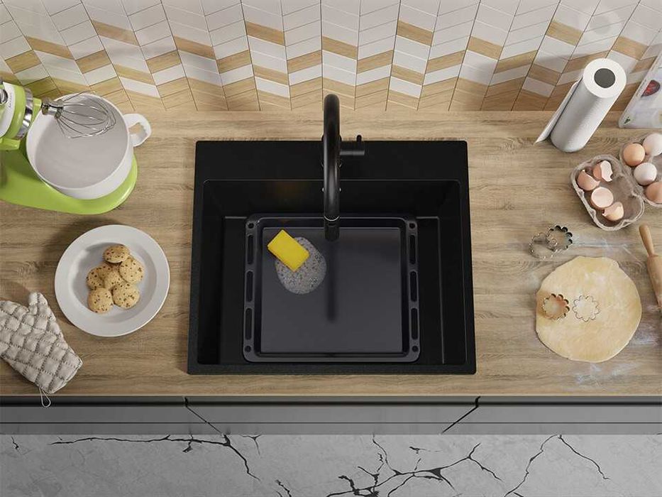 ГОРЕЩИ КОМПЛЕКТИ Пълен Мивка РИГА + Смесител 9700 PRO+ Сифон -Цветове