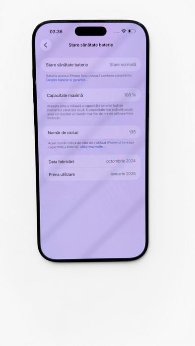 iPhone 16 Pro Max Black Titan 256GB Baterie 100%