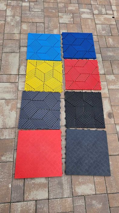 Pardoseala modulara smart floor Detailing Garaj Atelier Service Negru