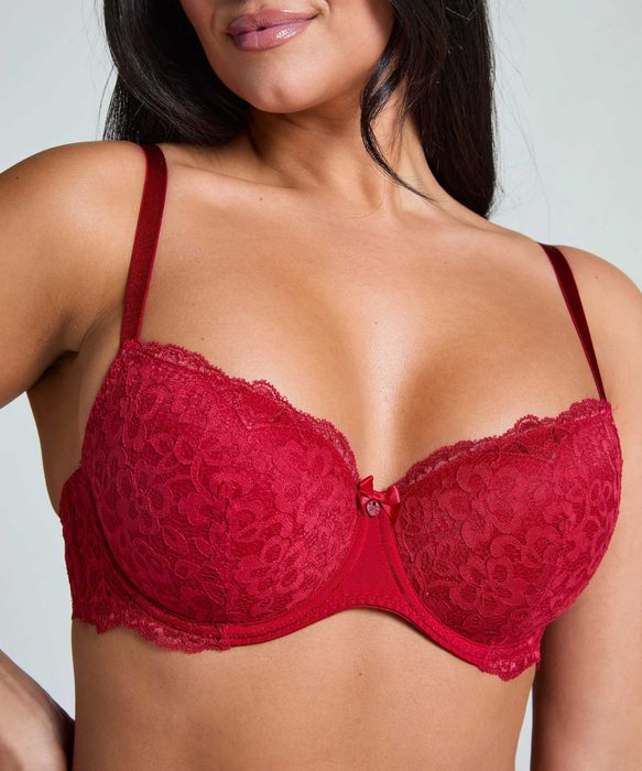 Дантелен червен сутиен Hunkemöller - 75C