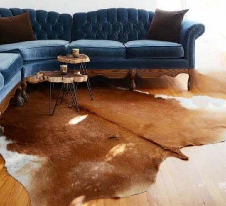 Телешка кожа килим