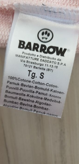BARROW Italy Unisex Oversize Hoodie Size S НОВО! ОРИГИНАЛ! Суичер!