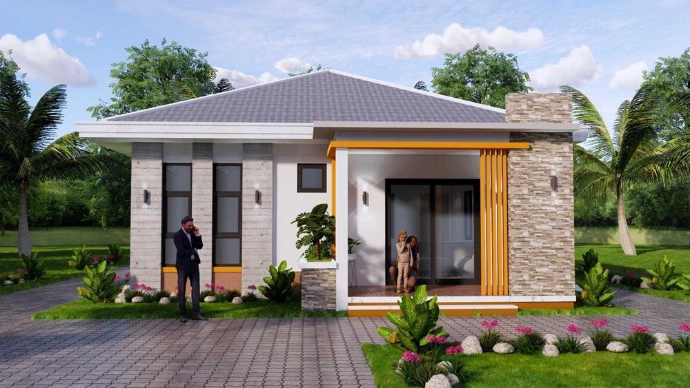 НА ИЗПЛАЩАНЕ - Луксозна сглобяема къща с 3 спални, 88 кв. м