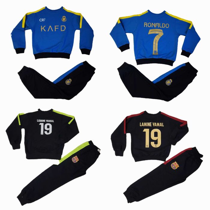 РОНАЛДО блуза с долнище Комплект анцуг АЛ НАСЪР cr7 синьо черно