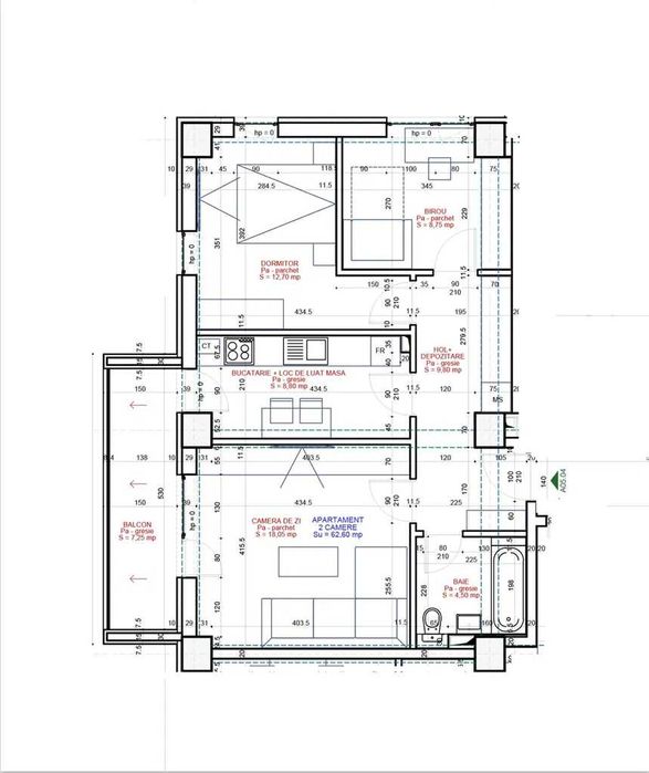 Apartament tip 2 camere+birou,  Freya Home- Dezvoltator