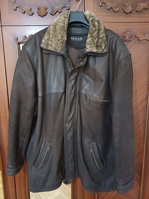 Мъжко яке от естествена кожа