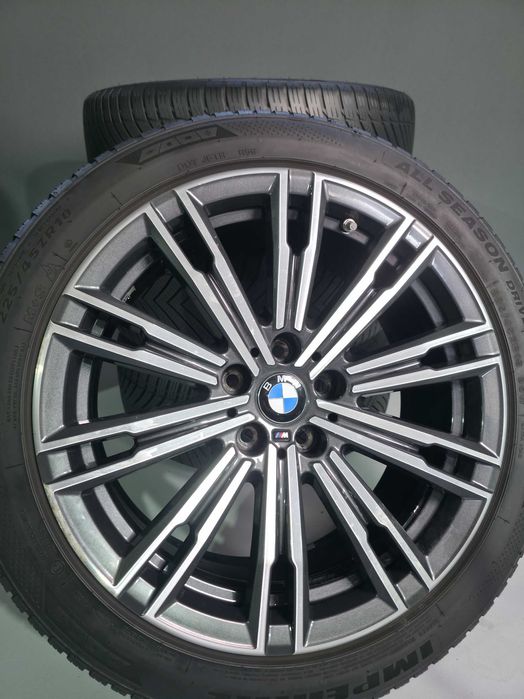 4 Roti Jante + Anvelope M+S 4Sezoane - 225/45/18 5x112 - OEM BMW Seria 3 G20 G21 / Seria 4 G22 - M-Pack + Senzori Presiune OEM BMW !