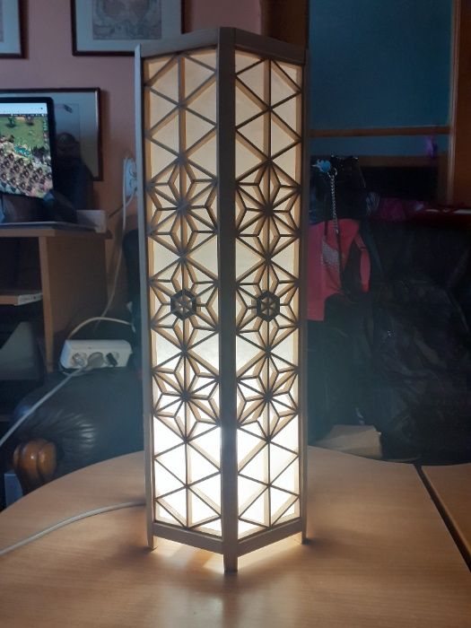 Veioza KUMIKO hexagonala lampa,corp iluminat
