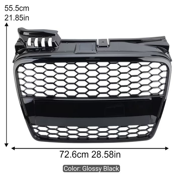 Grila Centrala fagure Audi A4 B7 negru lucios plastic abs