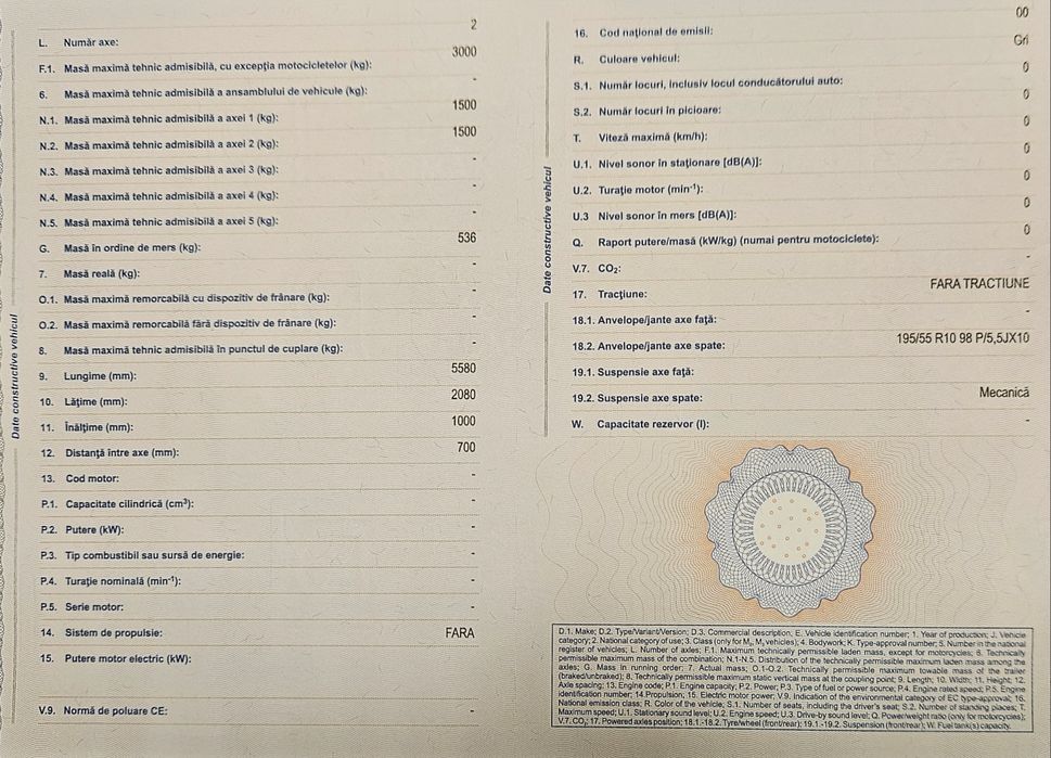 Remorca / platforma trailer Anssems MSX-3000