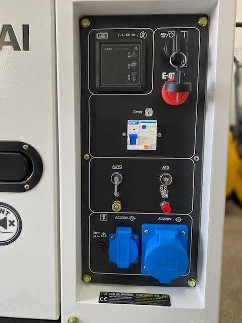 Generator Curent Monofazat Diesel Hyundai DHY-8600SE Putere Max 6.5kVA