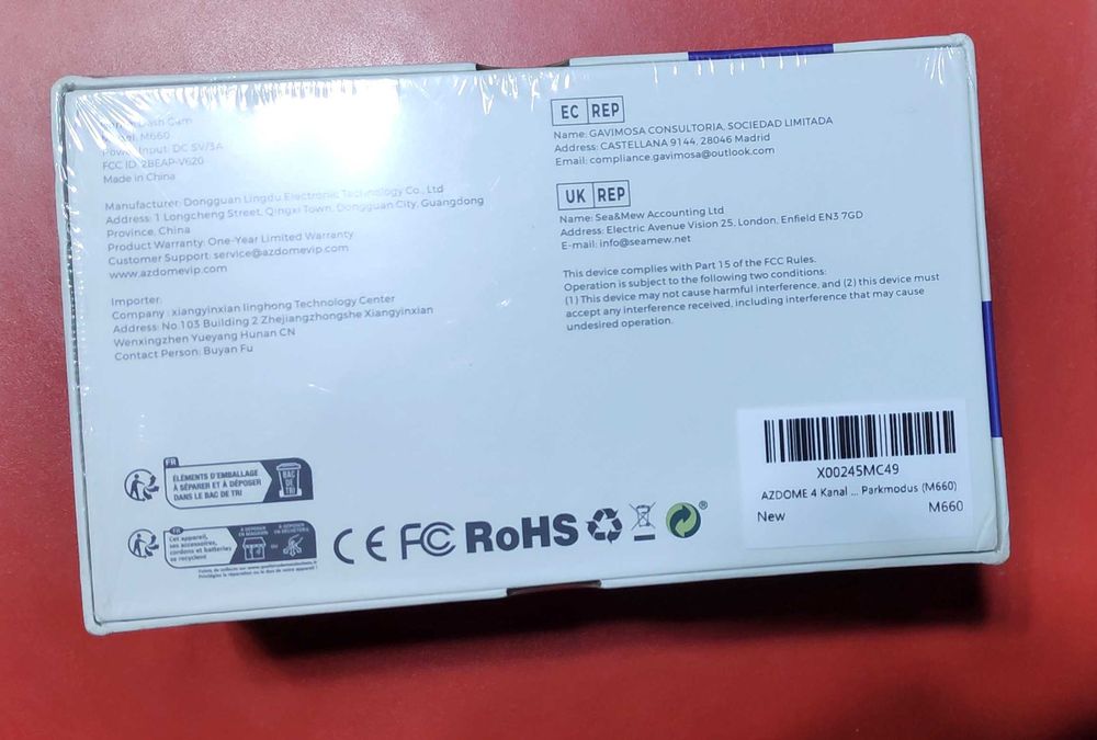 Camera Video Auto de Bord 4K AZDome M660 128Gb