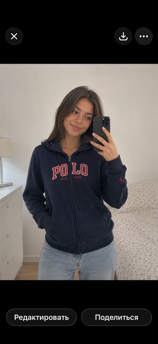 Ralph Lauren кофта на зипке