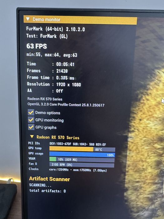 rx 570 asus 8gb, ryzen 5 2600