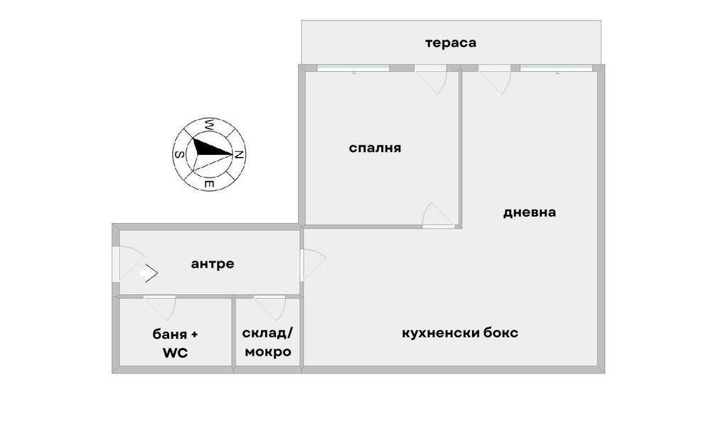 Двустаен апартамент в Надежда 2