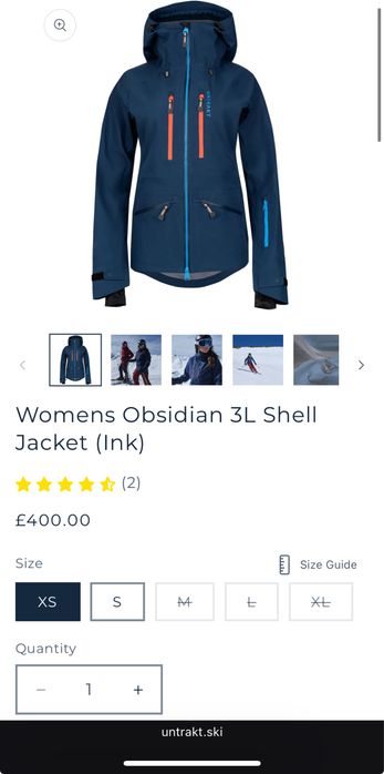Geaca impermeabila dama UNTRAKT OBSIDIAN 3L XS mammut ortovox dynafit