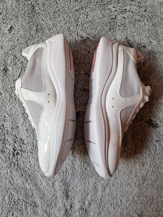 Prada cups albi noi marime 43