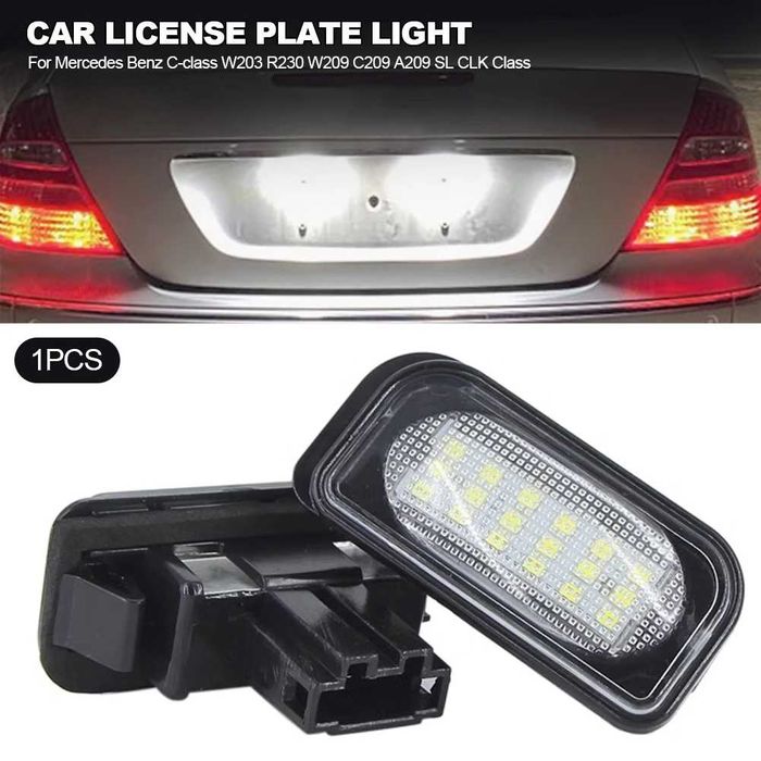 LED плафони заден регистрационен номер Mercedes W203 R230 w209