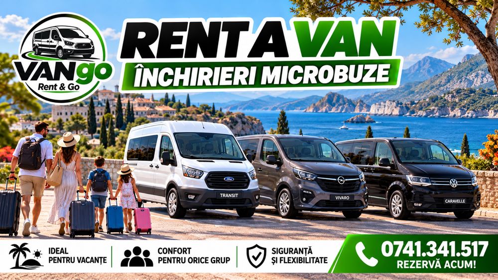 ‼️ Microbuze de inchiriat Hunedoara / RENT A VAN / bus de inchiriat