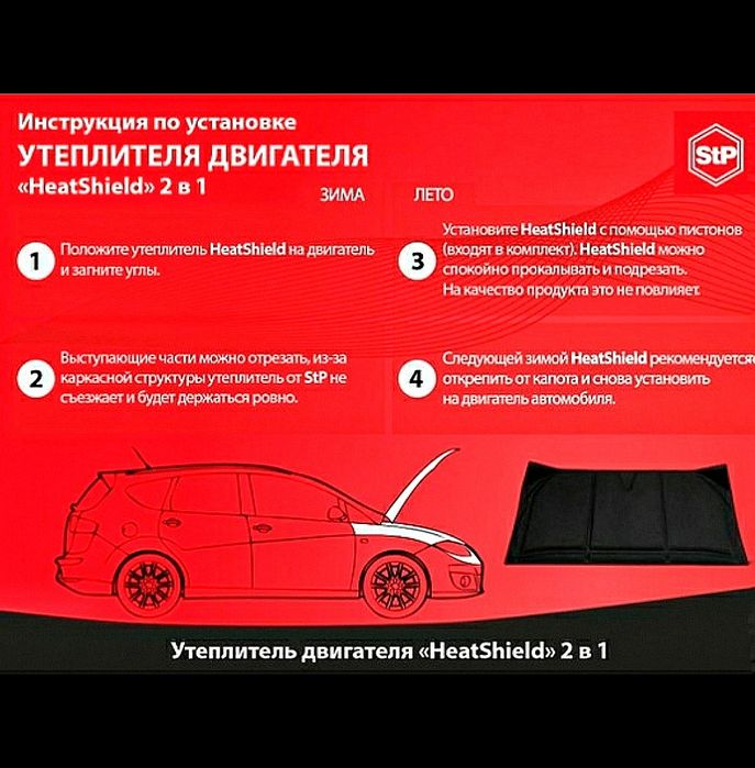 Утеплитель двигателя/шумоизоляция капота